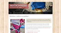 Desktop Screenshot of matschhose24.de